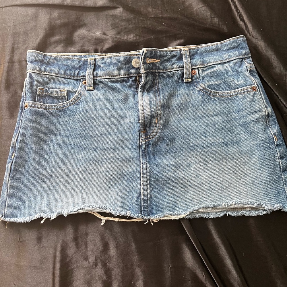 Old Navy Light Blue Denim Mini Skirt
